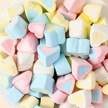 Kẹo Marshmallow TIM NHỎ SẮC MÀU gói 500g (goi)