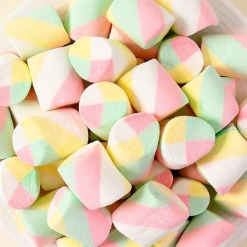 Kẹo Marshmallow TRỤ XANH, HỒNG, VÀNG, TRẮNG gói 500g (gói)